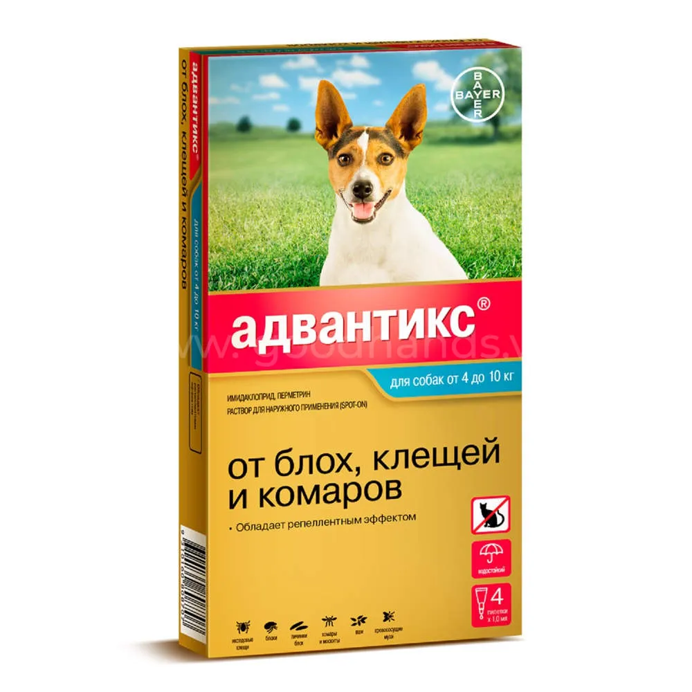 капли от клещей для собак адвантикс капли от клещей для собак адвантикс
